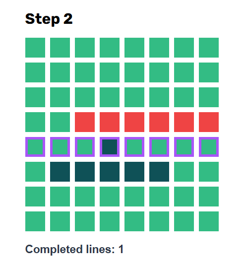 Step 2 - Block Puzzle Solving Solution